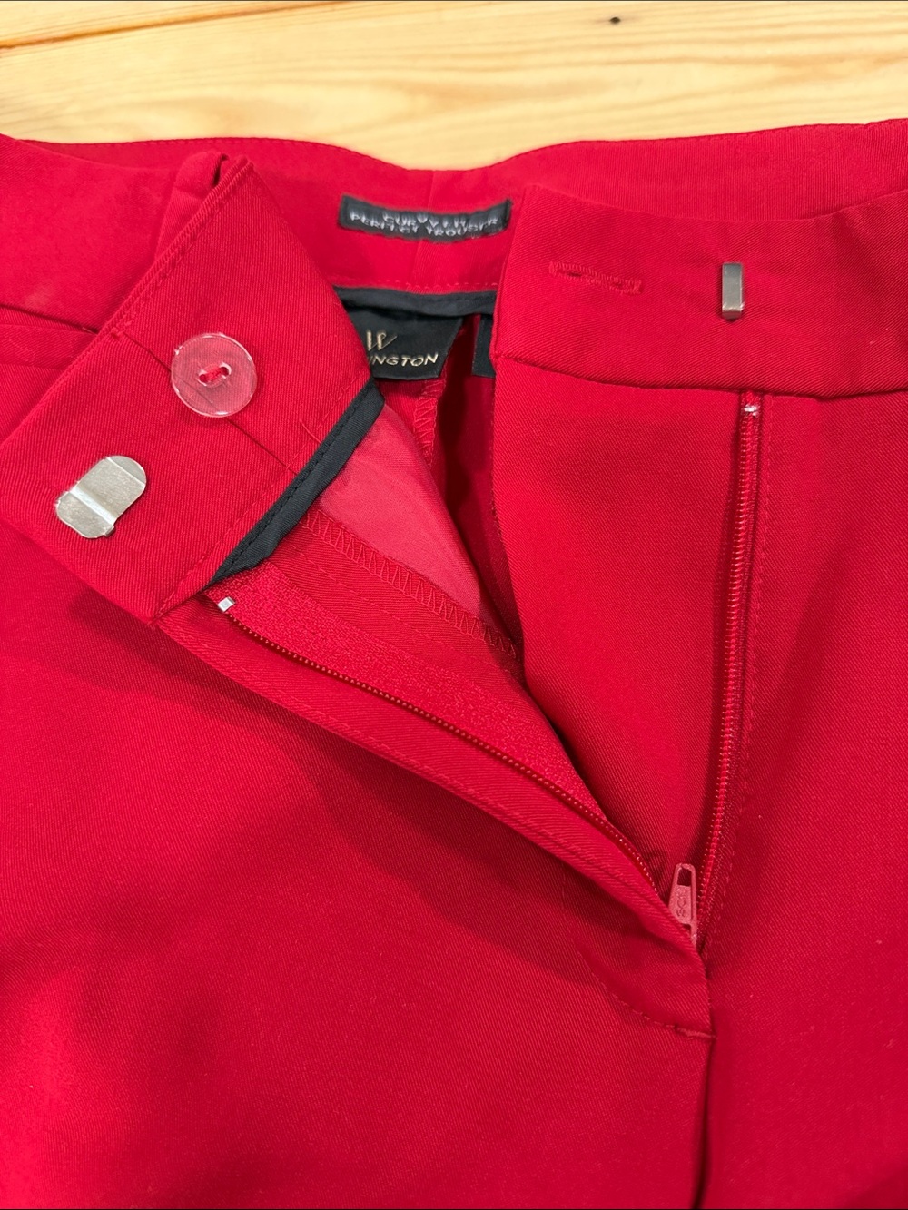 Worthington Women’s Sz 10 Red Boot Cut Dress Pants NWT - Picture 6 of 8